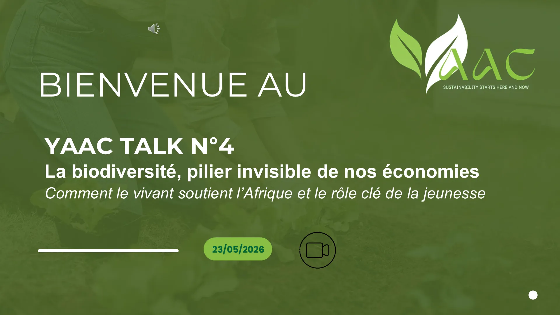 Affiche du quatrième YAAC Talk, consacré à la biodiversité et aux économies africaines